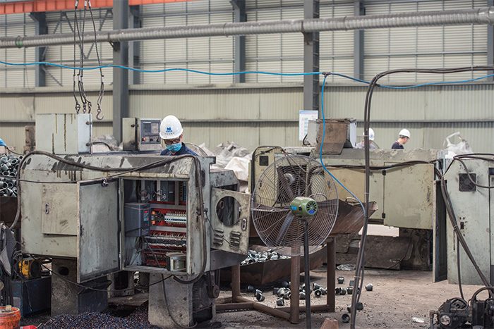 南康网架配件-锥头加工车间